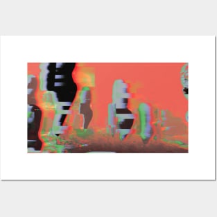 PAN FRIED - Glitch Art Abstract Posters and Art